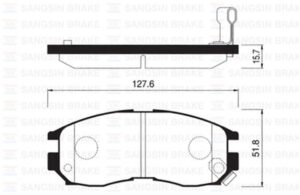 BALATA ÖN LANCER 92-02 GALANT 90-96 PROTON 300 400 94- DFSK 17- KMYNT 1,5