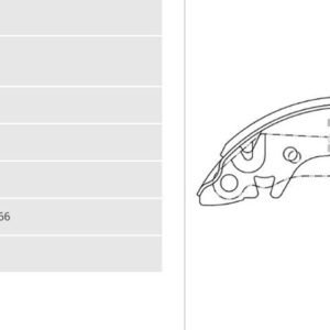 BALATA ARKA ACCENT 00-02 EXCEL ELANTRA 90-95 (KAMPANA)