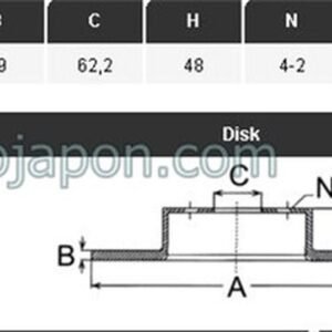 FREN DİSKİ ÖN GETZ 02- HAVALI 240MM-19-4