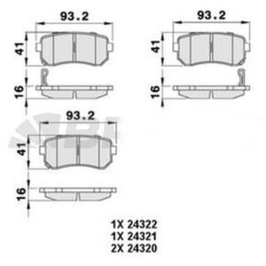 BALATA ARKA IX35 DISK 11- BENZİNLİ