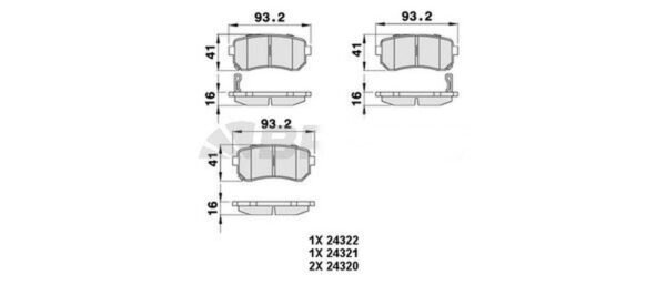 BALATA ARKA IX35 DISK 11- BENZİNLİ