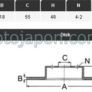 FREN DİSKİ ÖN COROLLA 1,3 1,6 KARB 238*18*55*48 HAVALI