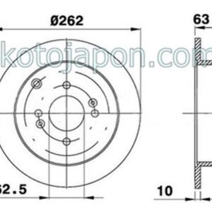 FREN DİSKİ ARKA ERA GETZ I20 RIO 262MM