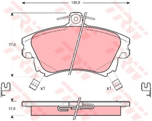 BALATA ÖN CARISMA 96-06 S40 96-04 130MM*77M