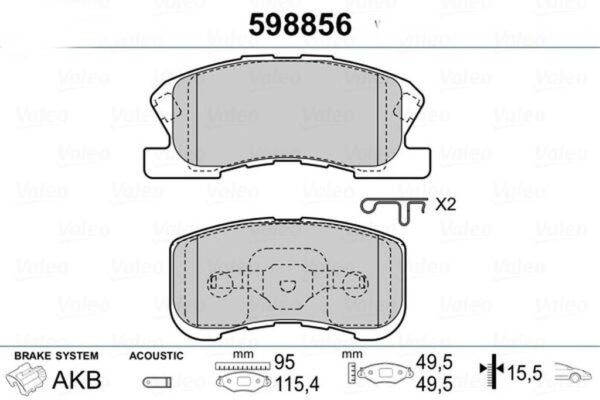 BALATA ÖN SIRION 98-04 YRV 01-