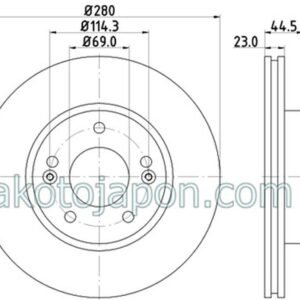 FREN DİSKİ ÖN ELANTRA I30 11- KONA 18- CEED 12-CERATO 15-