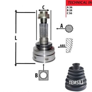 AKS KAFA DIŞ 323 98-00 ZL 28 DİŞ
