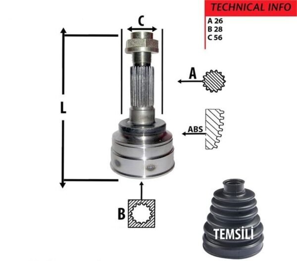 AKS KAFA DIŞ 323 98-00 ZL 28 DİŞ