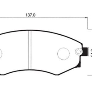 BALATA ÖN ELANTRA 97-99 SONATA 97-99 MATRIX MAGENTIS 01- KORANDO 98-06