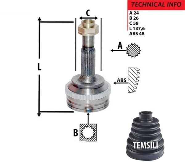 AKS KAFA DIŞ YARIS 99- 1,0 26*58*24