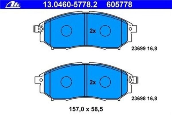 BALATA ÖN PICK UP NAVARA -06 D22 03-06 PARTF TİP 1
