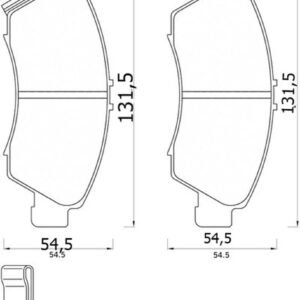 BALATA ÖN CIVIC 92-95 1,5 96-00 1,4 JAZZ 02-08 CITY 04- HILUX (131,5MM)