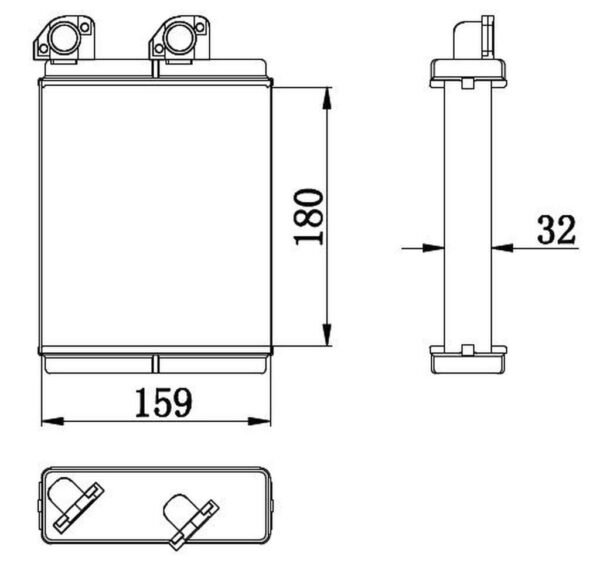 KALORİFER PETEK L200 06- 180*160*32