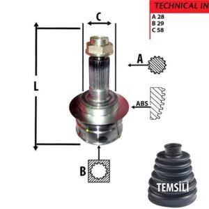 AKS KAFA DIŞ SX4 06-12 28*29*58