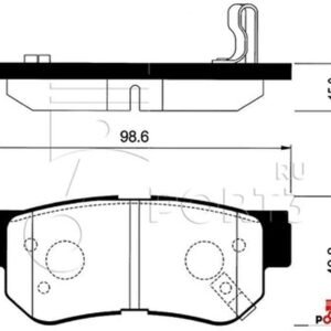 BALATA ARKA GETZ 03-11 ELANTRA 06- SONATA 99-11 SANTAFE 01-06 TUCSON 05- SPORTAGE 97- KYRON