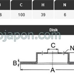 FREN DİSKİ ÖN MICRA K12 03-10 NOTE 06-12 CLIO 3 06-  260MM