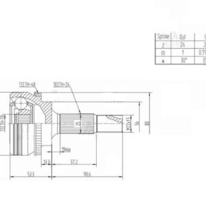 AKS KAFA DIŞ YARIS 03-05 1,0 1SZFE