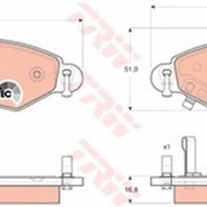 BALATA ÖN YARIS 02-05 COROLLA VERSO 02- VVT