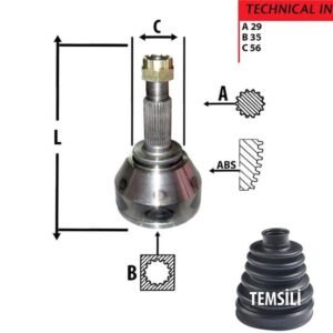 AKS KAFA DIŞ QASHQAI 07-13 1,5 DİZEL XTRAIL