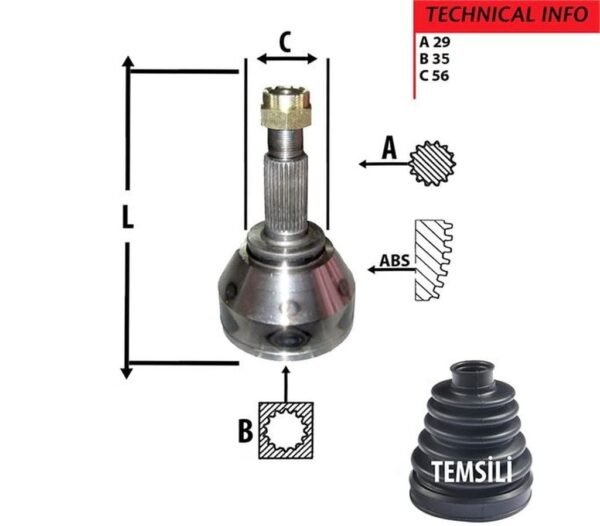 AKS KAFA DIŞ QASHQAI 07-13 1,5 DİZEL XTRAIL