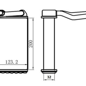 KALORİFER PETEK CIVIC 92-95 200*123*32