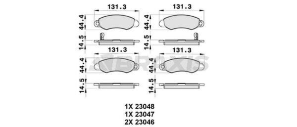 BALATA ÖN SWIFT 98-03 1,3 MACAR