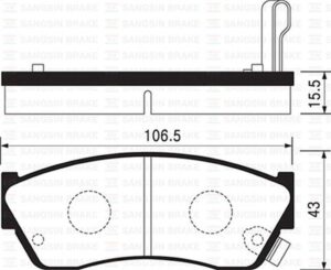 BALATA ÖN SWIFT 89-98  ALTO 00-04 SUBARU JUSTY 95-03