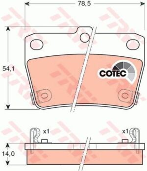 BALATA ARKA CHERY TIGGO 08-12 TERIOS 00- RAV 4 00-