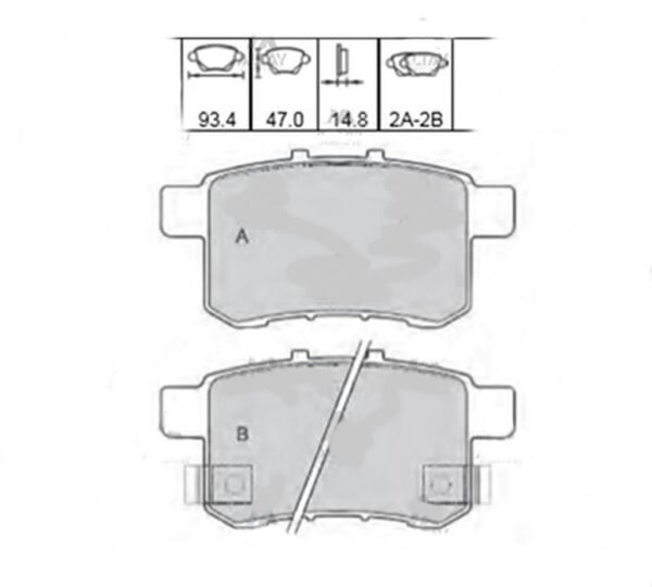 BALATA ARKA ACCORD 08- DİSK 93,4MM