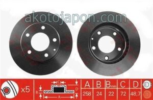 FREN DİSKİ ÖN 626 92-01 258MM