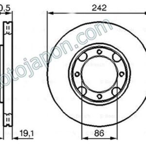 FREN DİSKİ ÖN ACCENT 95-00 EXCEL 242MM