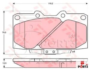 BALATA ÖN IMPREZA 98-05 FORESTER 98-02 TURBO