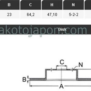 FREN DİSKİ ÖN CIVIC 05- CRV 02- 282MM 5 BİJON