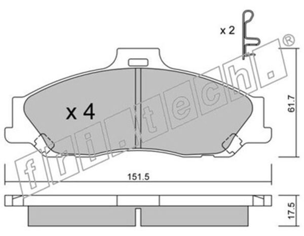BALATA ÖN B2500 01-08 4*2 4*4 RANGER 99-