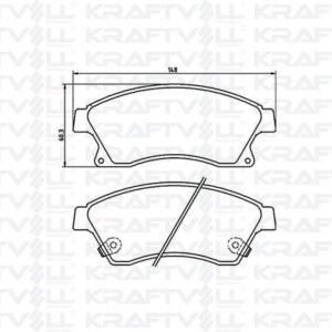 BALATA ÖN CRUZE 09-ASTRA 09- AVEO 12- DİSK276MM15"