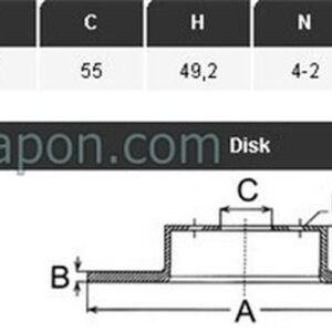 FREN DİSKİ ÖN COROLLA 03- D4D VVT 1,8 (DİZEL) 275MM