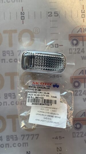 SİNYAL ÇAMURLUK CIVIC 01-06 ACCORD CRV 03-05 JAZZ 02-09 CITY 04-09 R-L (BEYAZ)