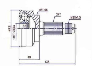 AKS KAFA DIŞ PRIDE 19 DİŞ İÇTEN SEGMANLI 121