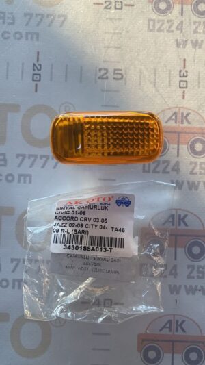 SİNYAL ÇAMURLUK CIVIC 01-06 ACCORD CRV 03-05 JAZZ 02-09 CITY 04-09 R-L (SARI)