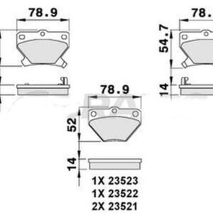 BALATA ARKA YARIS 99-05 COROLLA VERSO 05- DİSK