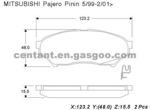 BALATA ÖN PAJERO PININ 01-06