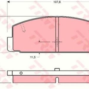 BALATA ARKA 626 98-01 MAZDA 6 03-08