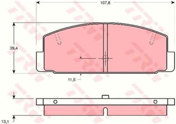 BALATA ARKA 626 98-01 MAZDA 6 03-08