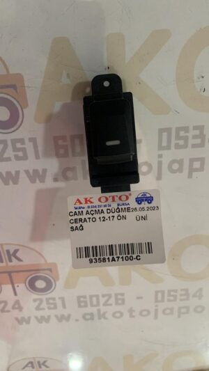 CAM AÇMA DÜĞME CERATO 12-17 ARKA SAĞ=SOL