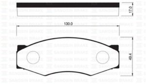 BALATA ÖN PICK UP 86-98 D21-D22 SAMSUNG SV110