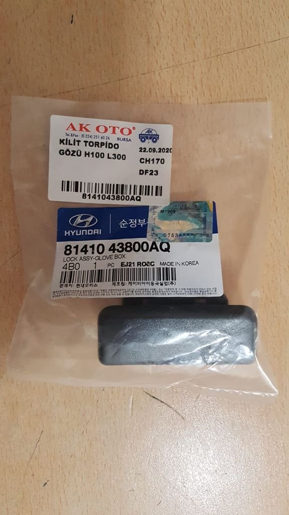 KİLİT TORPİDO KAPAK H100 MIN 97-08 KMY 97-03 L300