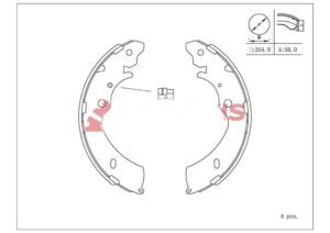 BALATA ARKA D-MAX 04-08 4X2 (KAMPANA)