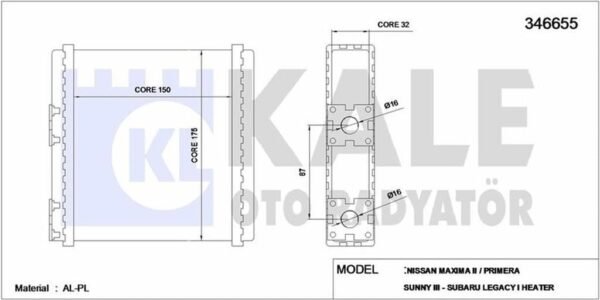 KALORİFER PETEK PRIMERA SUNNY MICRA K11