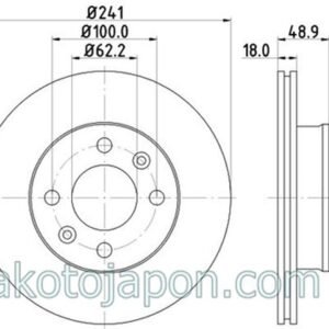 FREN DİSKİ ÖN PICANTO 04- 241MM