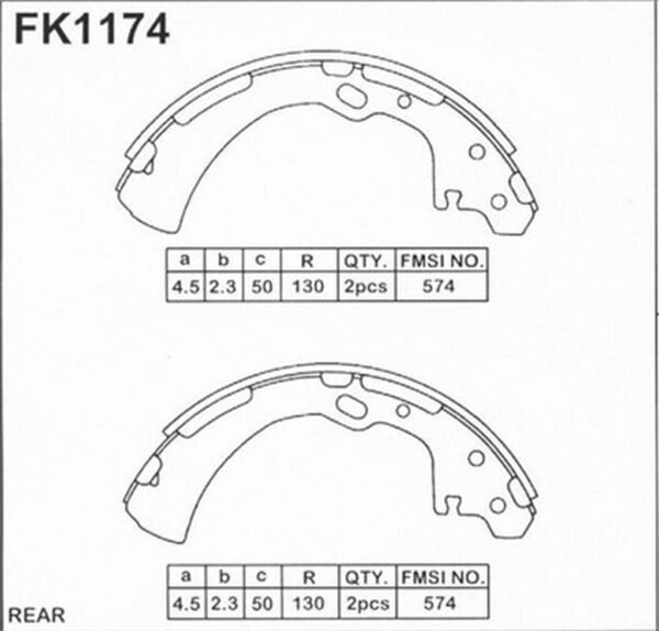 BALATA ARKA D22 4*2 98-06 PICKUP PATHFINDER FRONT. (KAMPANA)